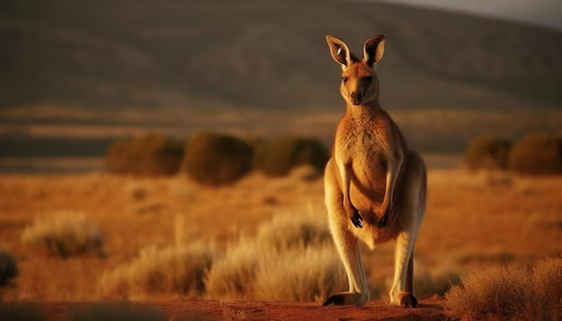 Kangaroo in open area